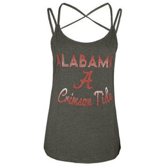 Colosseum NCAA Women's Alabama Crimson Tide Hitter Double Strap Tank Top