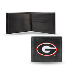 Rico NCAA Georgia Bulldogs Embroidered Billfold Genuine Leather Wallet