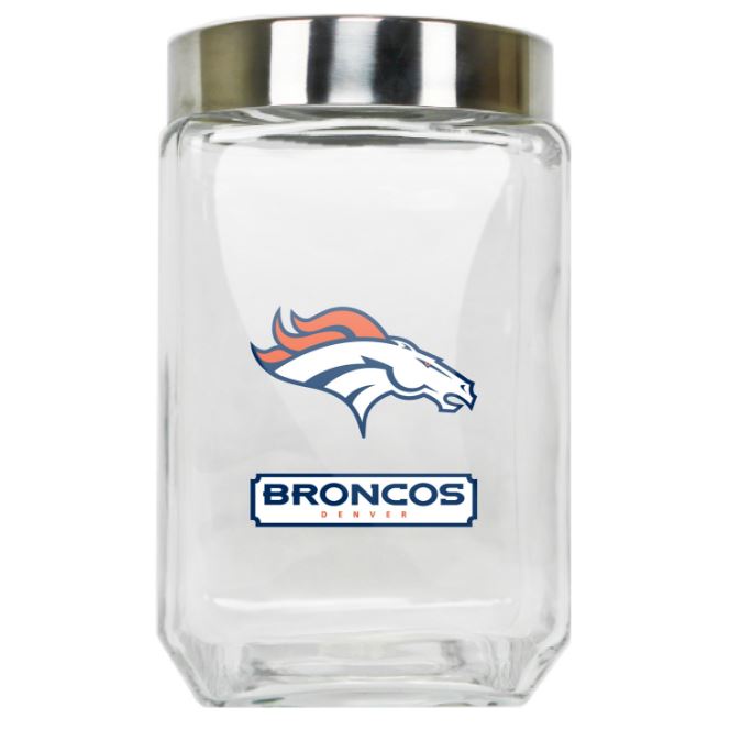 Duck House NFL Denver Broncos Glass Large Canister