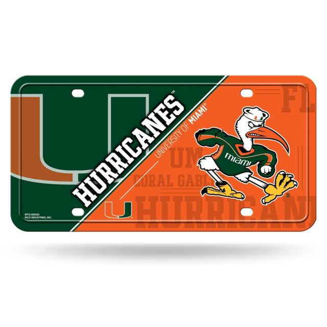 Rico Industries Miami Dolphins - Metal License Plate Tag