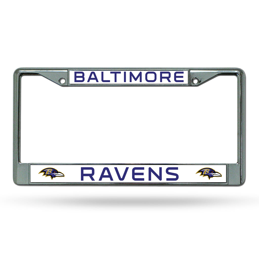 Rico NFL Baltimore Ravens Auto Tag Chrome Frame FC