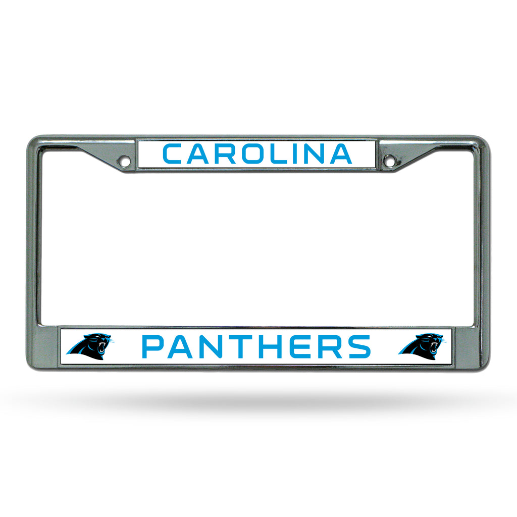 Rico NFL Carolina Panthers Auto Tag Chrome Frame FC