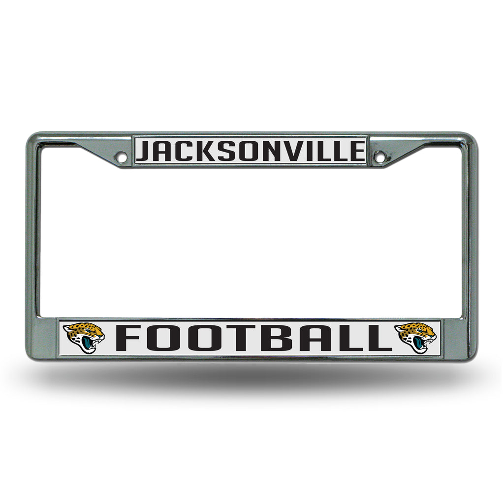 Rico NFL Jacksonville Jaguars Auto Tag Chrome Frame FC