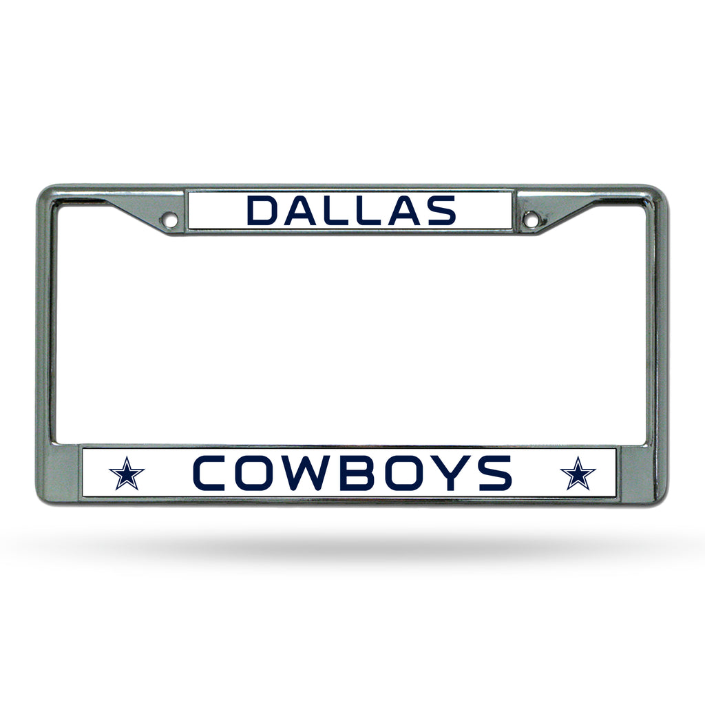 Rico NFL Dallas Cowboys Auto Tag Chrome Frame FC