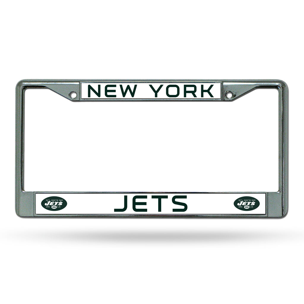 Rico NFL New York Jets Auto Tag Chrome Frame FC