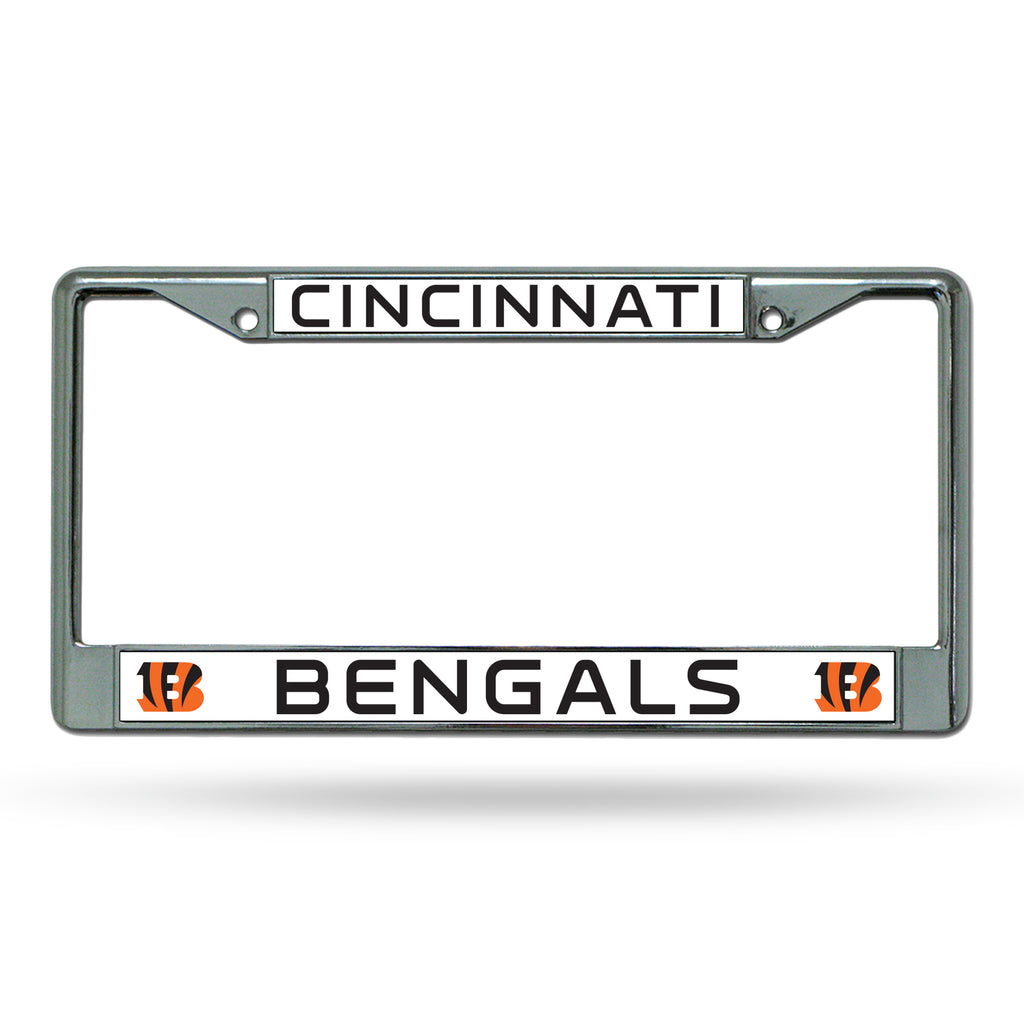 Rico NFL Cincinnati Bengals Auto Tag Chrome Frame FC
