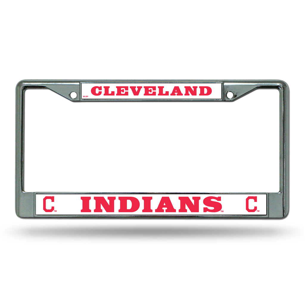 Rico MLB Cleveland Indians Auto Tag Chrome Frame FC