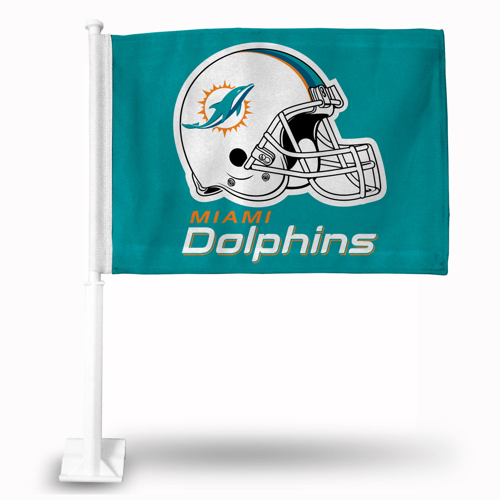 Rico NFL Miami Dolphins Car Flag 15" x 11"