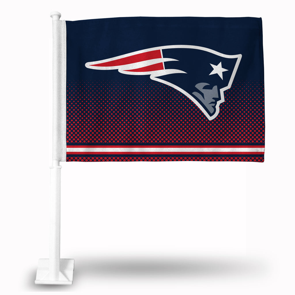 Rico NFL New England Patriots Car Flag 15" x 11"