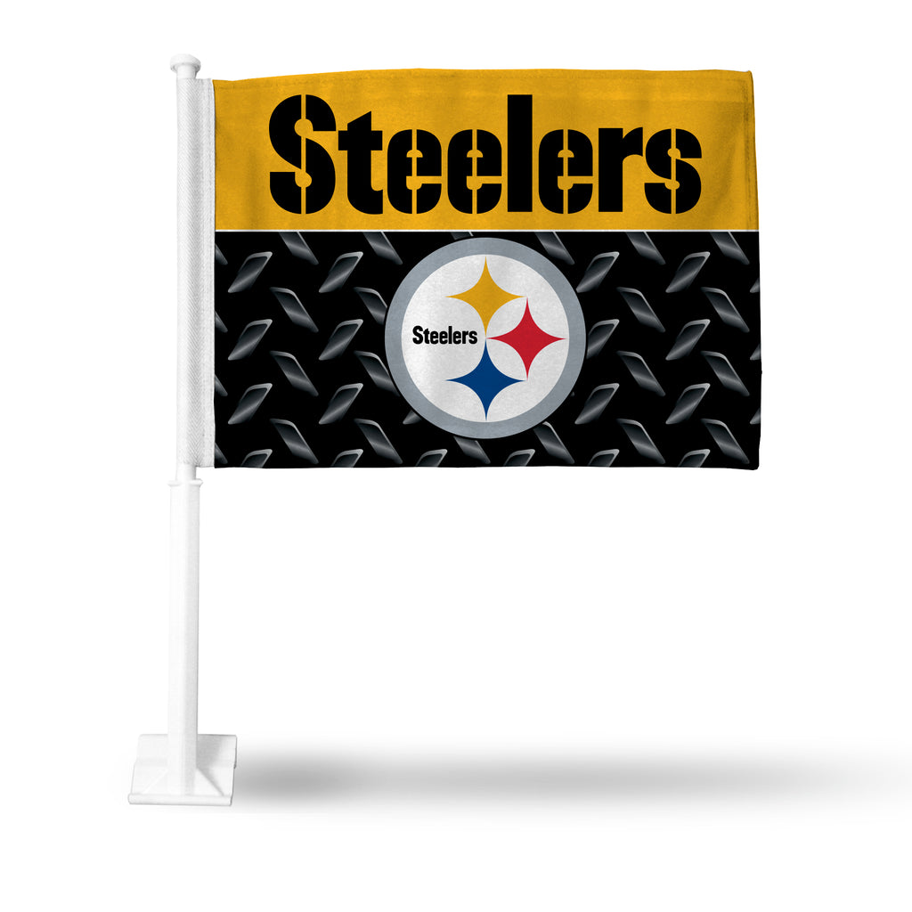 Rico NFL Pittsburgh Steelers Car Flag 15" x 11"