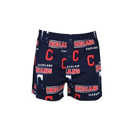 Concepts Sport MLB Men's Cleveland Indians Fusion Printed Knit Boxer Underwear