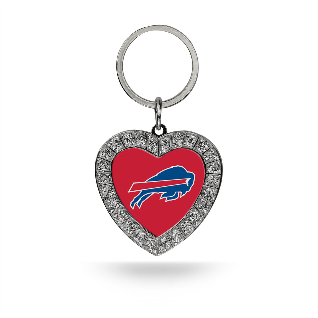 Rico NFL Buffalo Bills Rhinestone Heart Key Chain