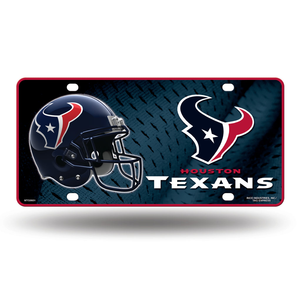 Rico NFL Houston Texans Auto Metal Tag Car License Plate MTG
