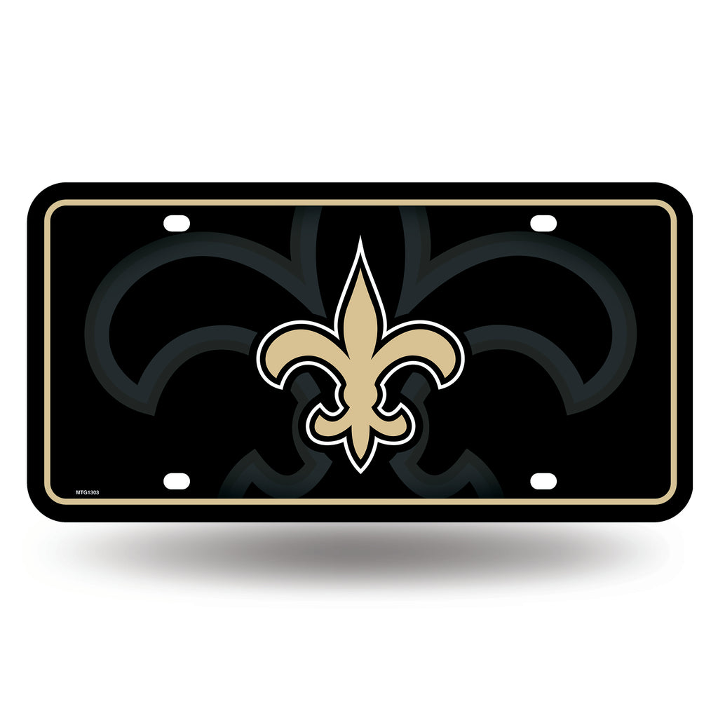 Rico NFL New Orleans Saints Primary Logo Auto Metal Tag Car License Plate MTG