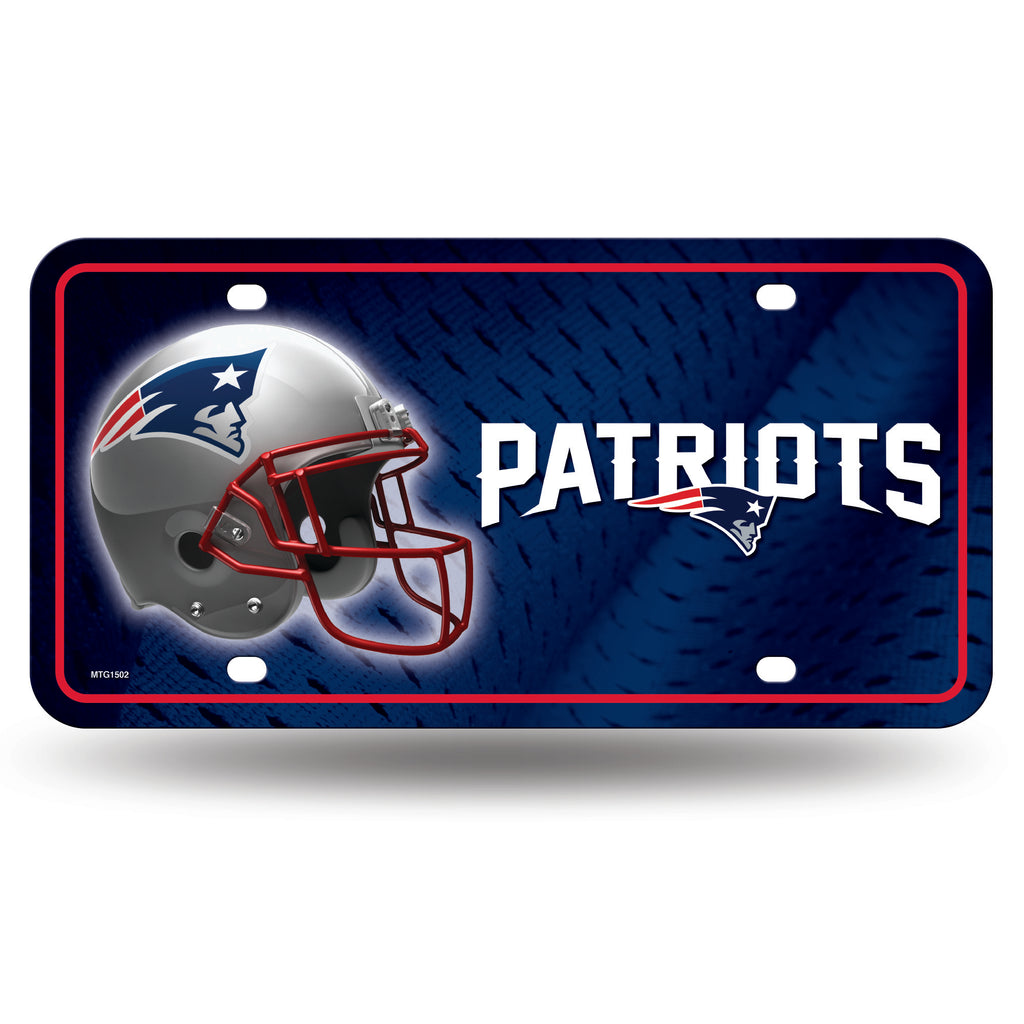 Rico NFL New England Patriots Auto Metal Tag Car License Plate MTG