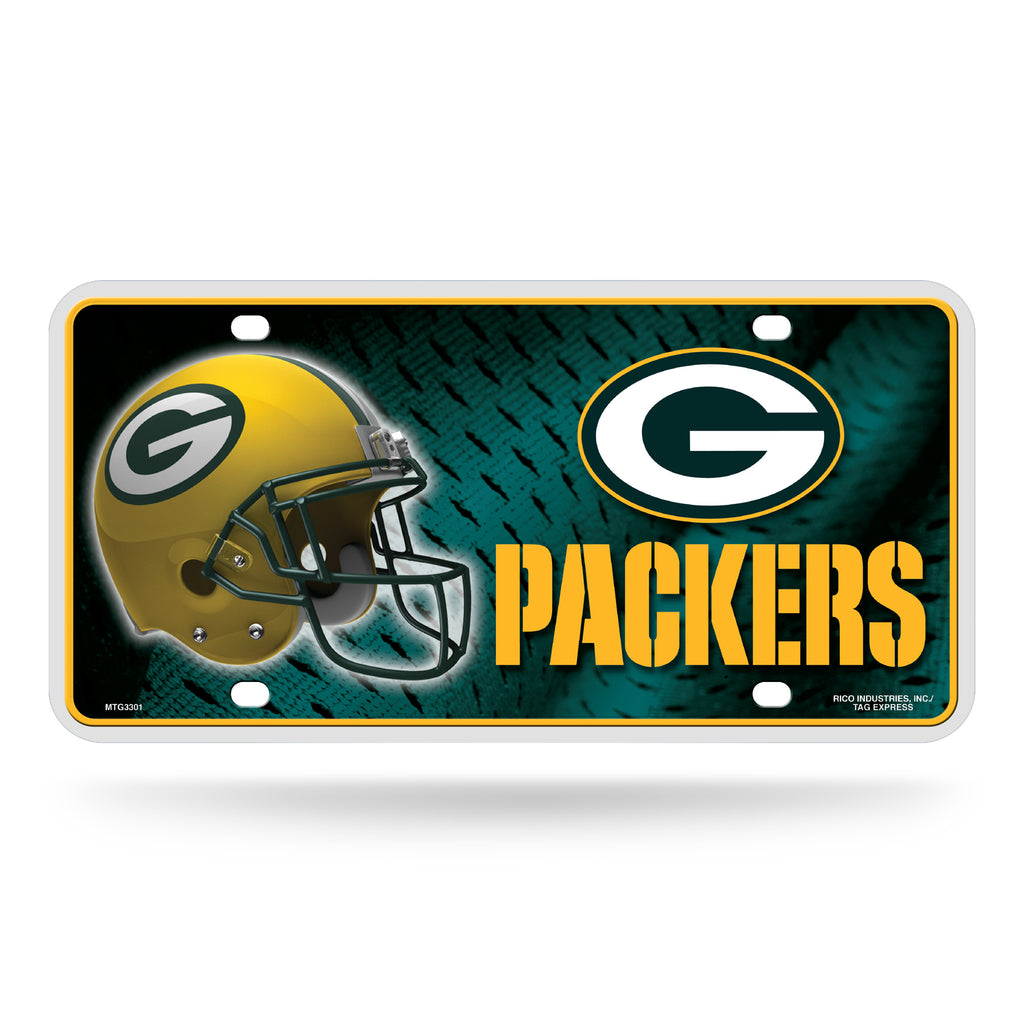 Rico NFL Green Bay Packers Auto Metal Tag Car License Plate MTG