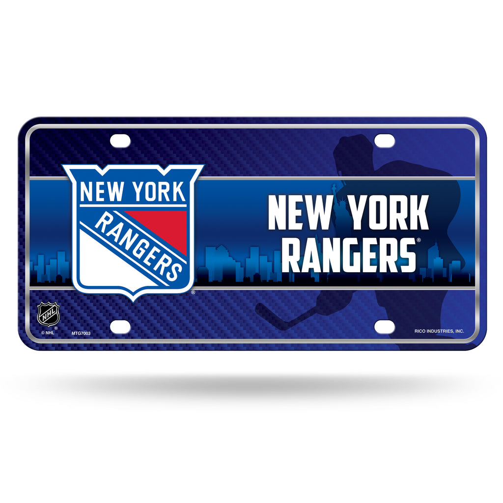 Rico NHL New York rangers Auto Metal Tag Car License Plate MTG