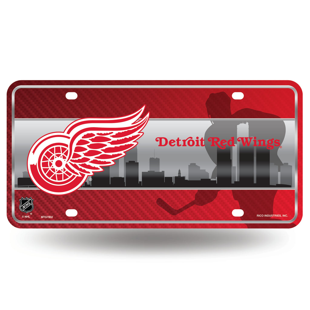 Rico NHL Detroit Red Wings Auto Metal Tag Car License Plate MTG02