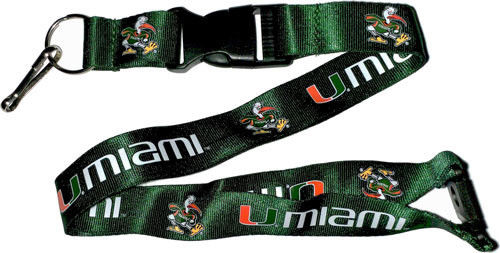Aminco NCAA Miami Hurricanes Breakaway Lanyard