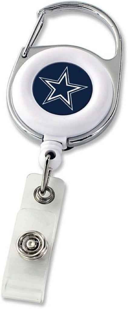 Aminco NFL Dallas Cowboys Premium Retractable Deluxe Clip Badge Reel