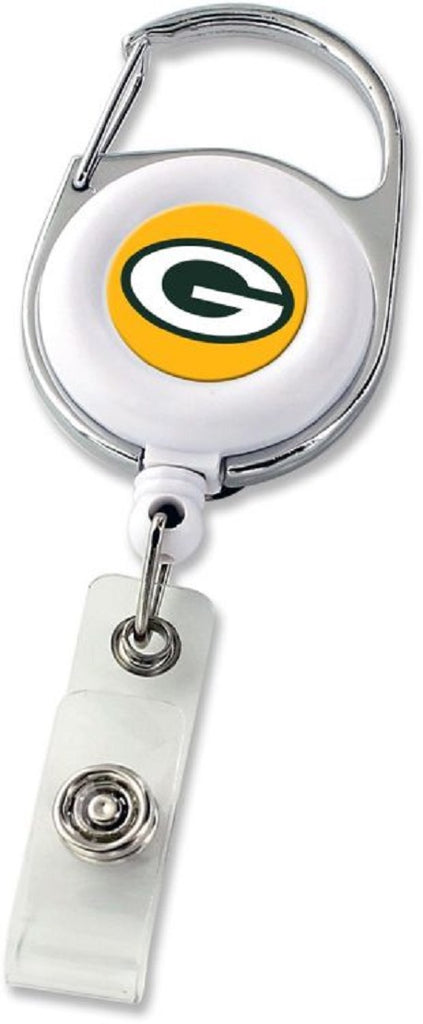 Aminco NFL Green Bay Packers Premium Retractable Deluxe Clip Badge Reel
