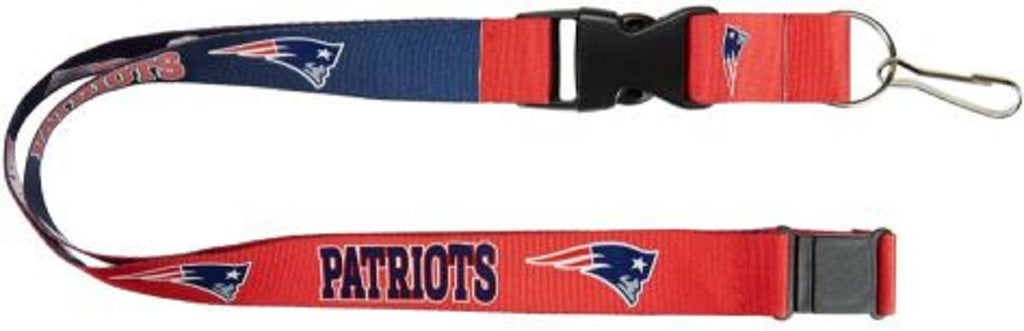 Aminco NFL New England Patriots Reversible Lanyard Keychain Badge Holder