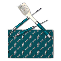 Northwest NFL Unisex Philadelphia Eagles Adult 3-Piece BBQ Utensil Set