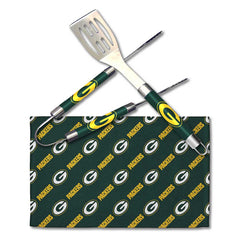 Northwest NFL Unisex Green Bay Packers Adult 3-Piece BBQ Utensil Set