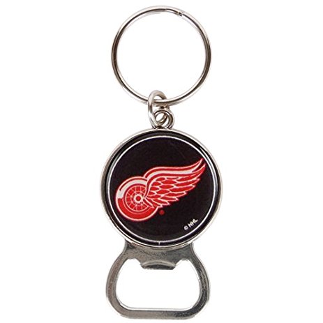 Great American Products NHL Detroit Red Wings Gift Collectable Bottle Opener Keychain Black