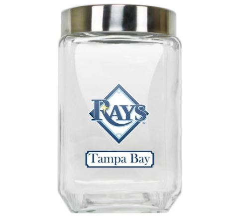 Duckhouse MLB Tampa Bay Rays Glass Large Canister