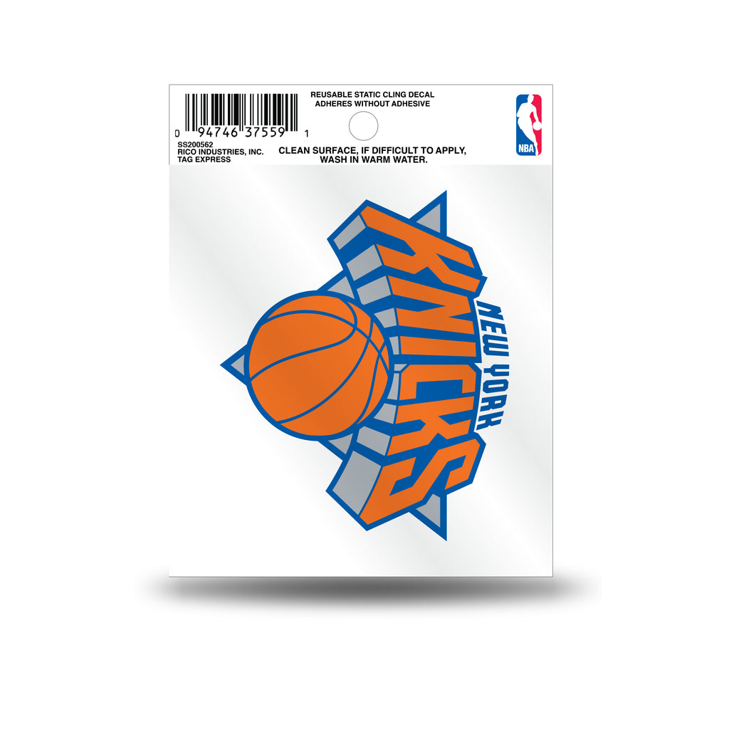 Rico NBA New York Knicks Logo Static Cling Auto Decal Car Sticker Small SS