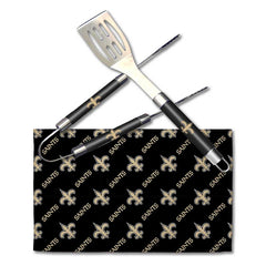 Northwest NFL Unisex New Orleans Saints Adult 3-Piece BBQ Utensil Set