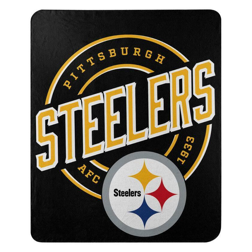 The Northwest Company NFL Pittsburgh Steelers Campaign Design Fleece Throw Blanket