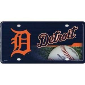Rico MLB Detroit Tigers Auto Metal Tag Car License Plate MTG