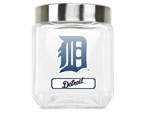 Duckhouse MLB Detroit Tigers Glass Medium Canister