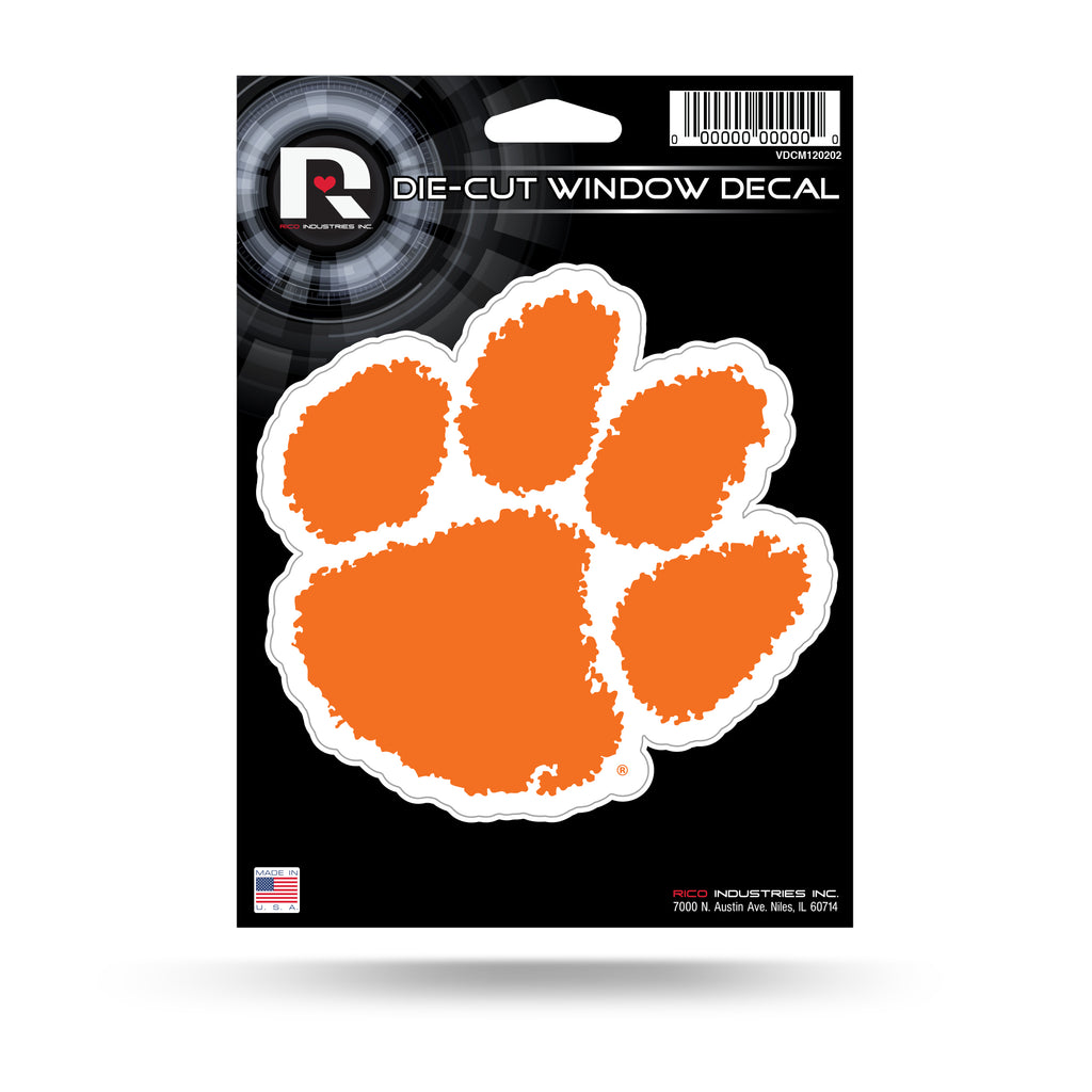 Rico NCAA Clemson Tigers Die Cut Auto Decal Car Sticker Medium VDCM