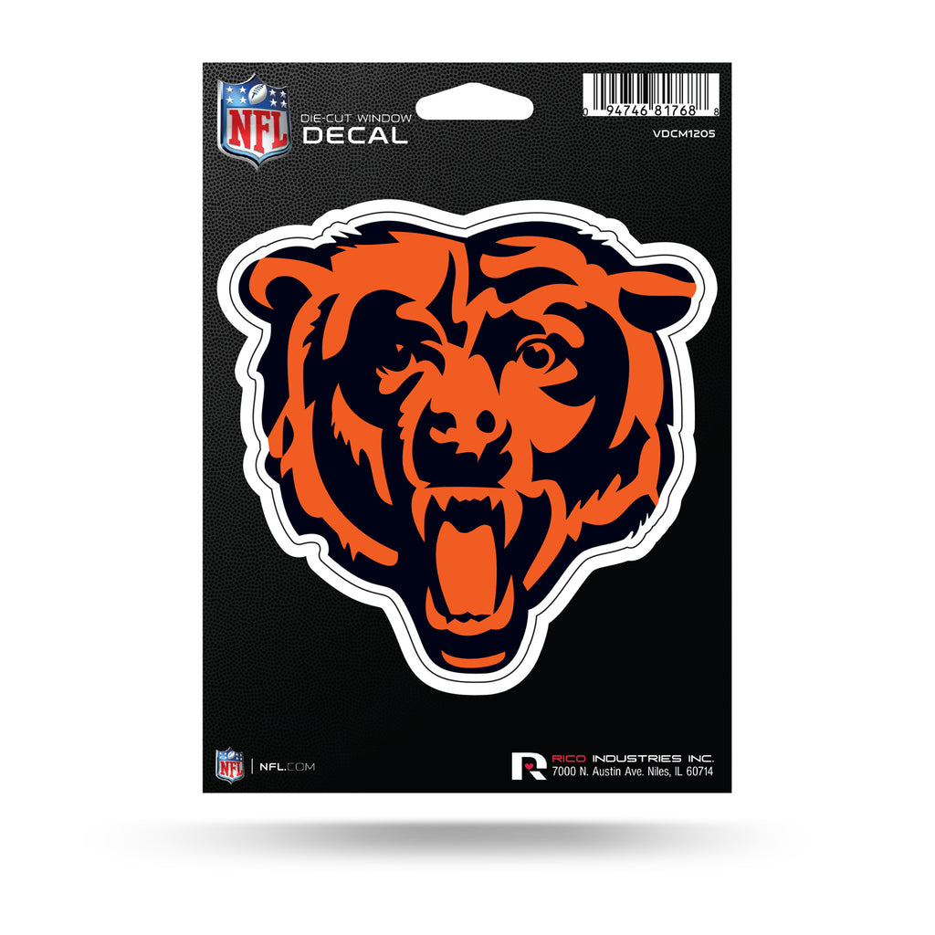 Rico NFL Chicago Bears Medium Decal Bear Logo Auto Sticker VDCM