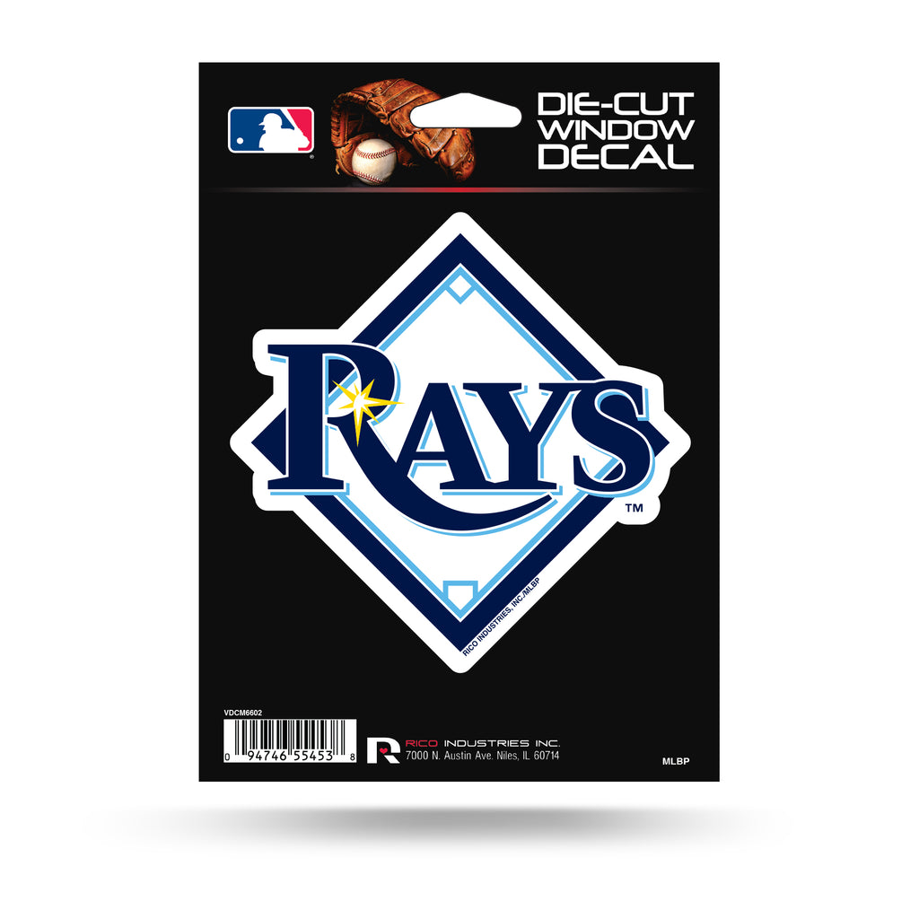 Rico MLB Tampa Bay Rays Die Cut Auto Decal Car Sticker Medium VDCM