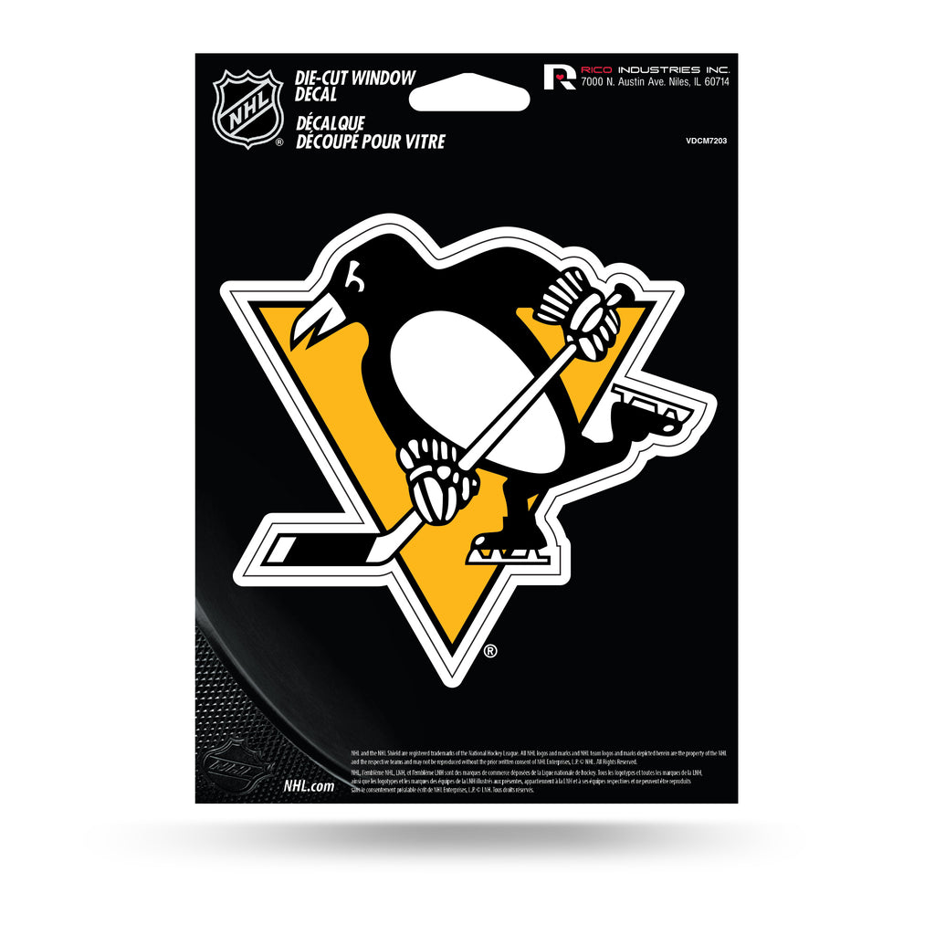 Rico NHL Pittsburgh Penguins Die Cut Auto Decal Car Sticker Medium VDCM