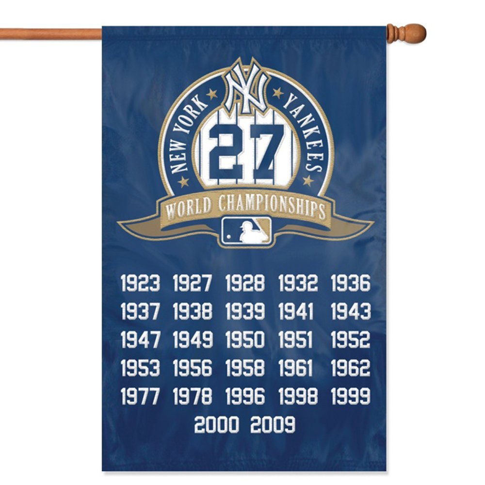 Party Animal MLB New York Yankees 28" x 44" Championship Flag