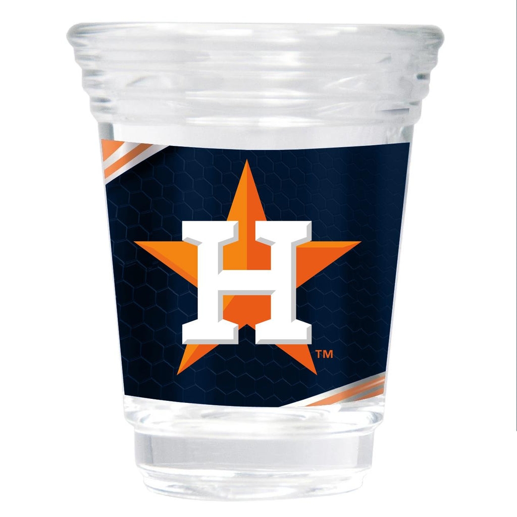 Great American Products MLB Houston Astros Party Shot Glass w/Metallic Graphics Team 2oz.