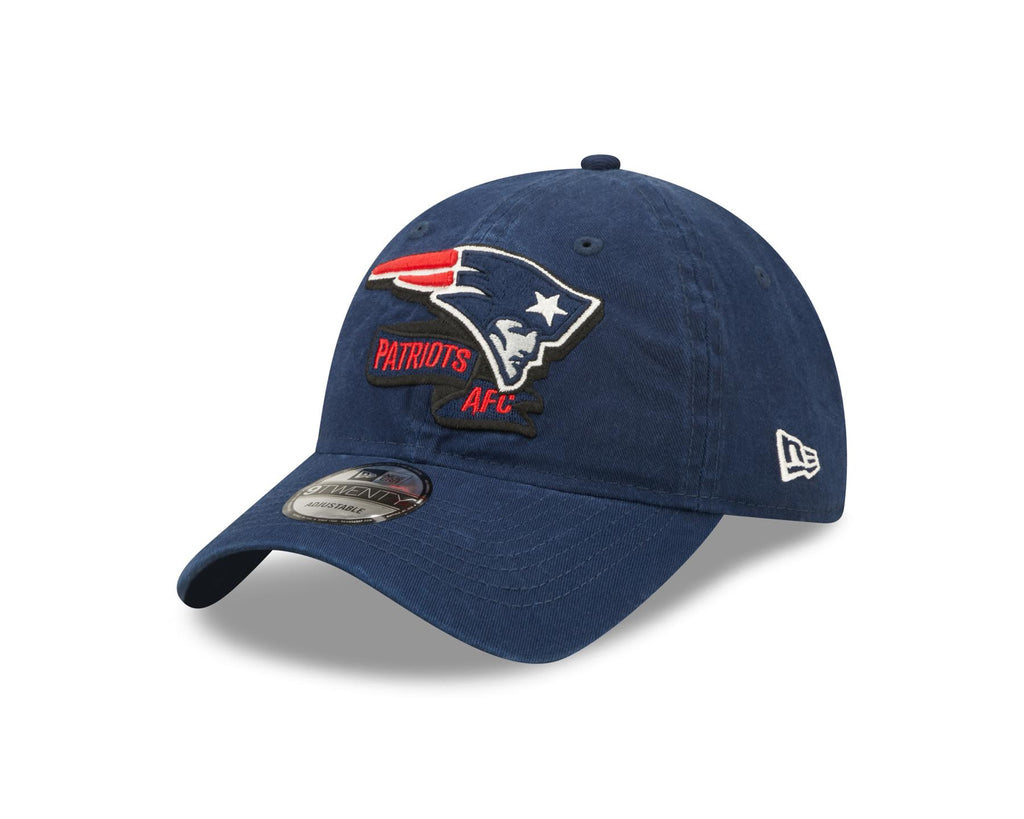 New Era NFL Men's New England Patriots NFL Sideline Home 2022 9TWENTY Adjustable Hat Navy