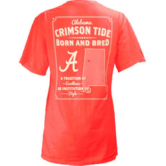 Pressbox NCAA Women's Alabama Crimson Tide Born & Bred State V-Neck T-Shirt