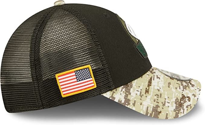 Official New Era NFL Salute To Service New York Jets Black Trucker