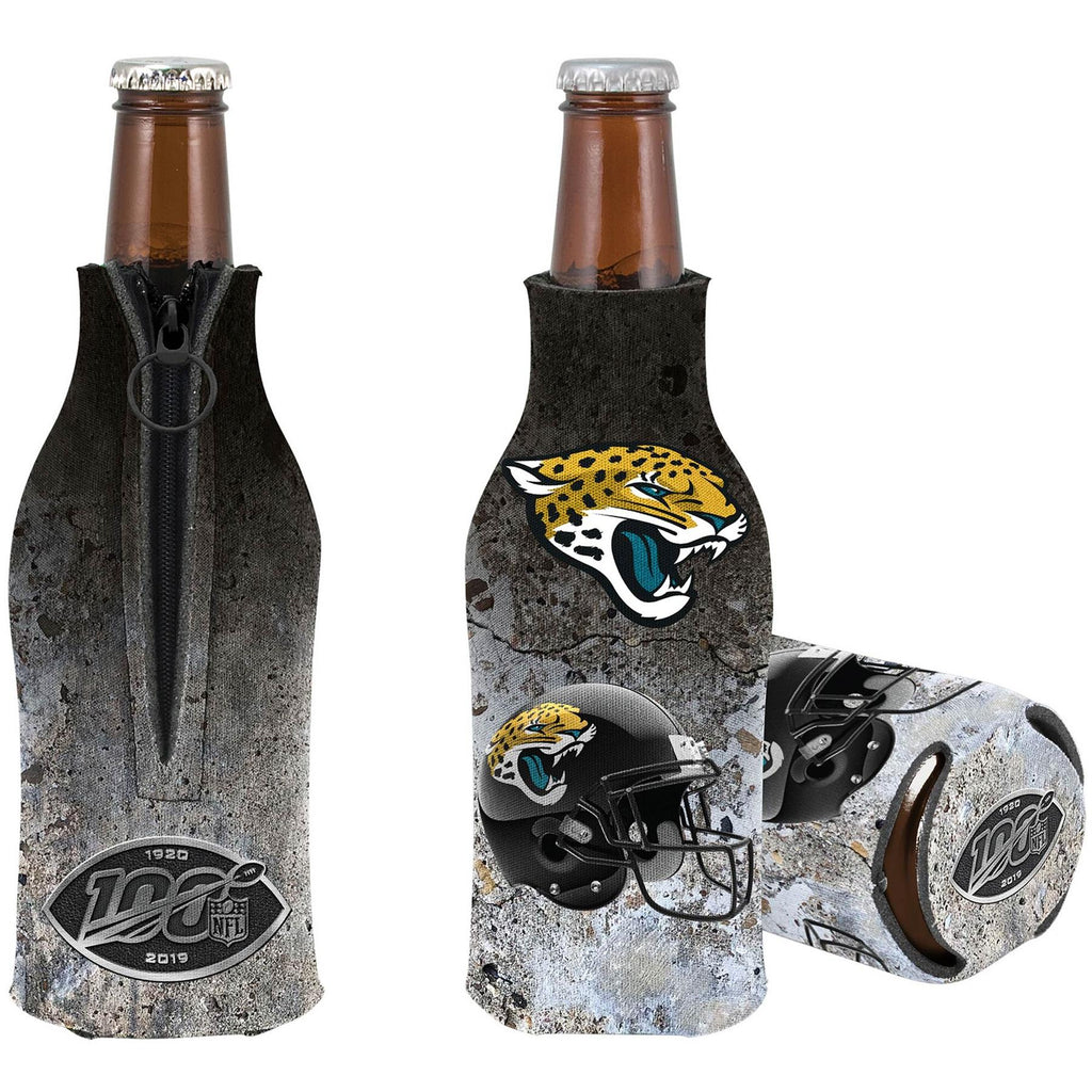 Kolder NFL Jacksonville Jaguars NFL 100th Season Zip Bottle Coolie Koozie