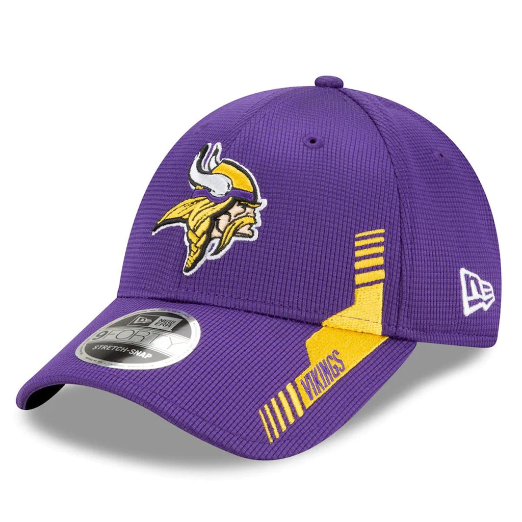 New Era NFL Men's Minnesota Vikings NFL Sideline Home 2021 9FORTY Adjustable Stretch-Snap Hat
