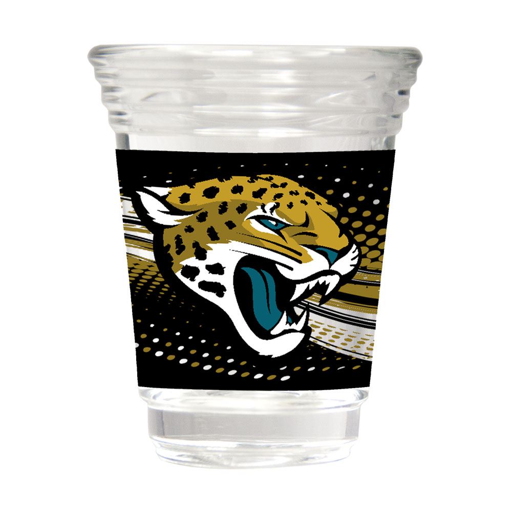 Great American Products NFL Jacksonville Jaguars Party Shot Glass w/Metallic Graphics 2oz.