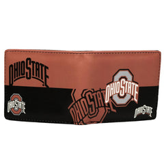 Little Earth NCAA Unisex Ohio State Buckeyes Bi-Fold Wallet Red/Black One Size