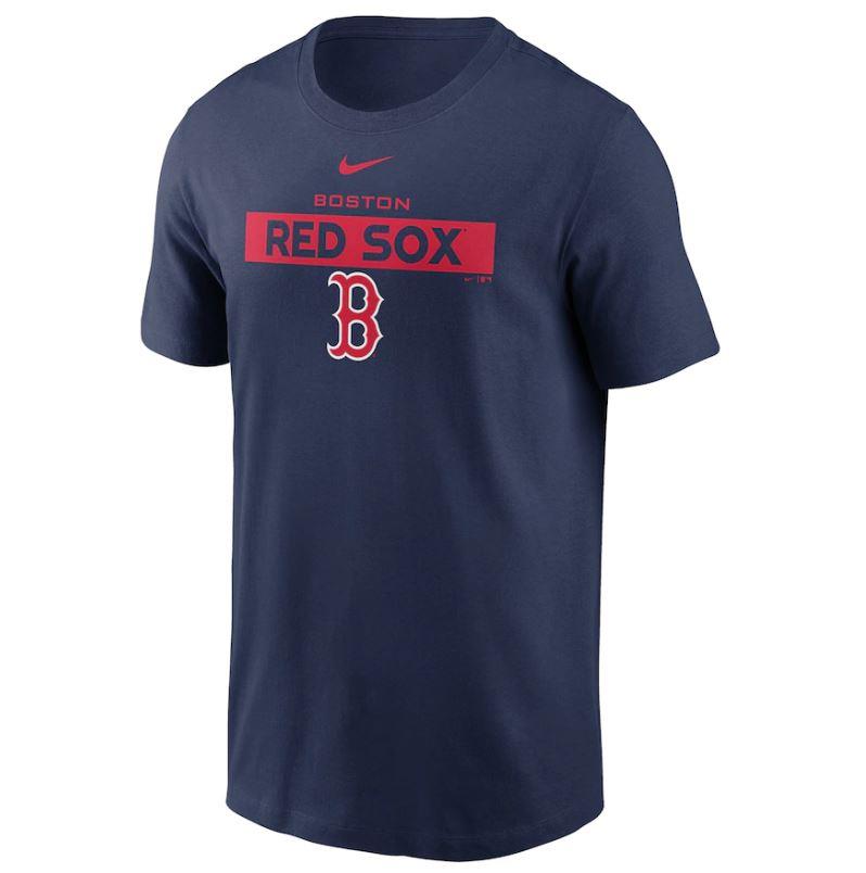 Men's Fanatics Branded Red Boston Sox Official Wordmark Logo T-Shirt