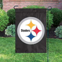Party Animal NFL Pittsburgh Steelers Garden Flag Full Size 18x12.5